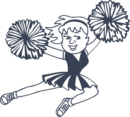Cheerleader Decal