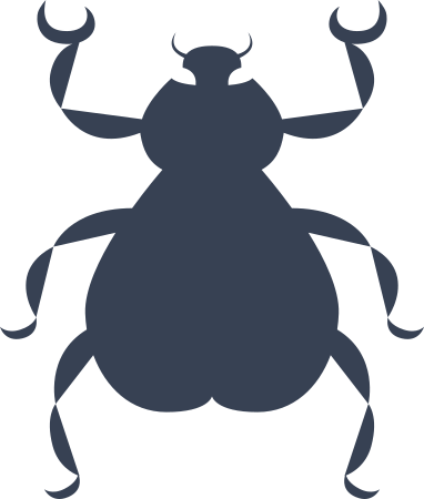 Twirled Beetle Sticker