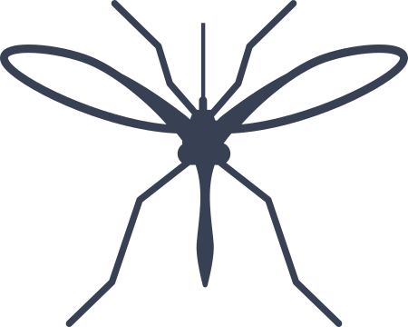 Mosquito Silhouette Sticker