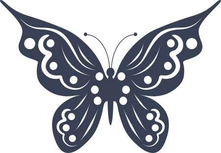 Butterfly Doily Sticker