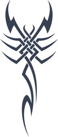 Weaved Scorpion Sticker