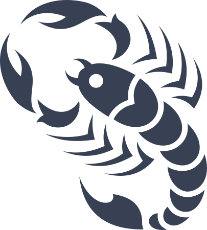Scorpion With Dot on Forehead Sticker