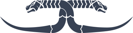 Two Headed Snake Border Sticker