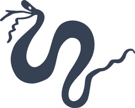 Silly Snake Sticking out Tongue Sticker