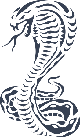 Detailed Cobra Snake Sticker