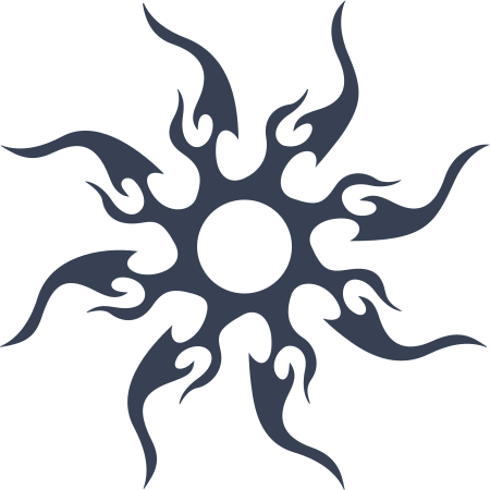 Tribal Sun Decal