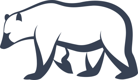 Polar Bear Outline Sticker