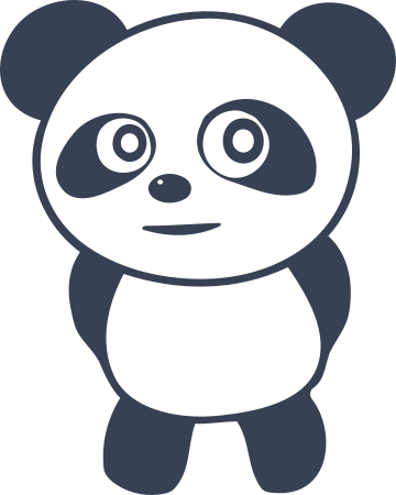 Cute Panda Bear Sticker