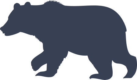 Bear Walking Sticker