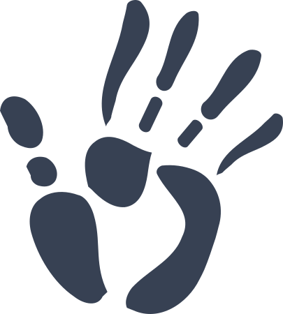 Right Hand print Sticker
