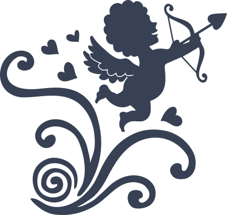 Cherub Angel With Bow and Arrow Sticker