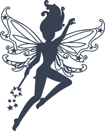 Fairy With Detailed Wings Sticker