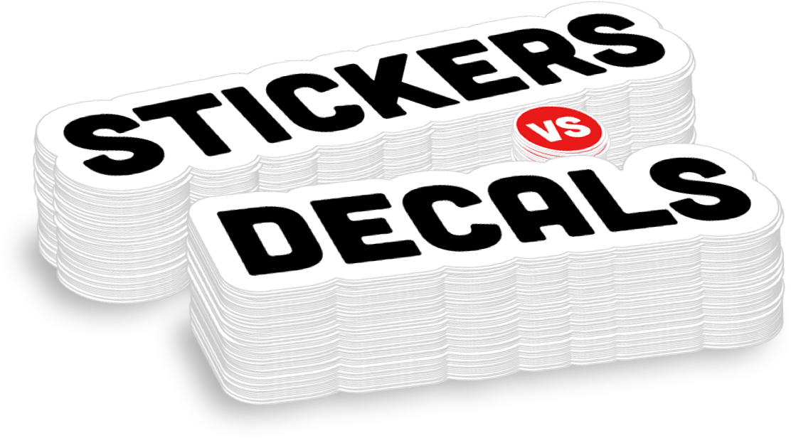 Stickers vs. Decals